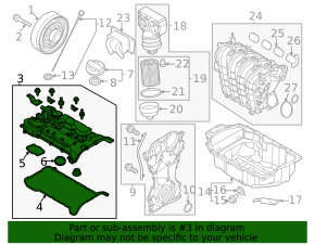 Кришка клапанна Hyundai Sonata 20-26 2.5
