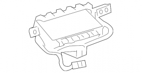 Подушка безопасности airbag пассажирская в торпеде Toyota Sienna 15-20