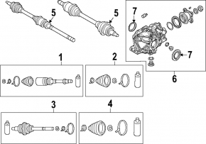Привід піввісь передня ліва Mazda CX-90 24-26 3.3