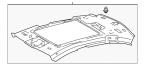 Lexus ES250 ES300h ES350 19-26 біла, під панораму