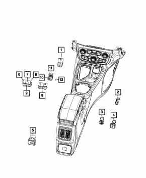 Кнопка 4WD LOCK Jeep Compass 22-26 царапины