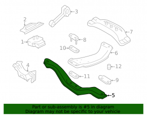 Кронштейн подушки кпп передний Subaru Impreza WRX GH 08-16 5 ступ МКПП