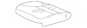Пассажирское сидение Honda CRV 12-14 без airbag, ткань серая