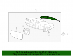 Поворотник дзеркала лівий Hyundai Sonata 11-15
