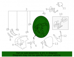 Руль голый Mazda3 MPS 09-13