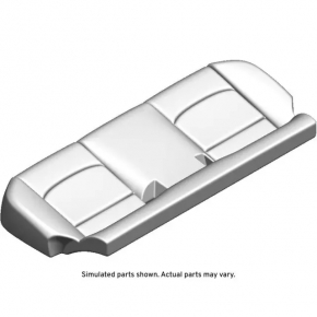 Задній ряд сидінь 2 ряд Chevrolet Malibu 16-23 чорна тканина