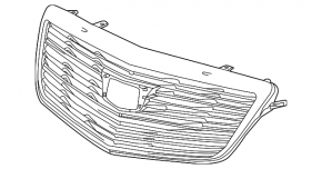 Решетка радиатора grill Cadillac ATS 15-18 под адаптивный круиз
