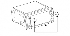 Головное устройство JBL Toyota Camry v30 2.4 отсутствует регулировка, царапины