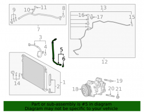 Трубка кондиционера компрессор-печка первая Toyota Camry v70 18-24 2.5