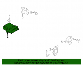 Модуль srs airbag компьютер подушек безопасности Mazda CX-5 13-15