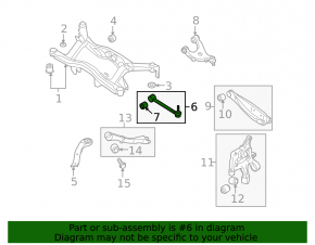 Тяга продольная задняя левая Subaru Outback 10-14