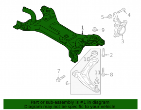 Подрамник передний Mitsubishi Outlander 19-22 PHEV