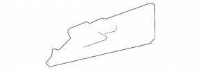 Накладка торпеды левая Toyota Prius 50 16-22 черная, тип 2