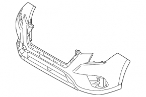 Бампер передній голий Subaru Forester 22-24
