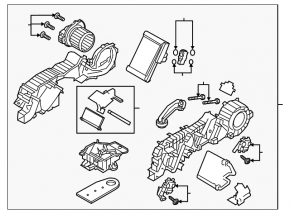 Печка заднего ряда в сборе Mazda CX-9 16-23