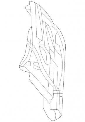 Крепление переднего бампера правое внешнее Volvo XC60 18-26
