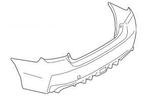 Бампер задній голий Subaru WRX 15-21