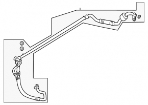 Трубка кондиционера конденсер-компрессор Hyundai Veloster 12-17