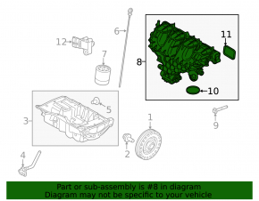Коллектор впускной Land Rover Range Rover Evoque 15-18