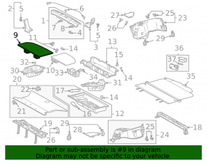 Покрытие багажника заднее правое Lexus RX300 RX330 RX350 RX400h 04-08 беж
