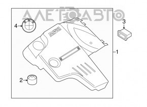 Накладка двигателя BMW 4 F32/33/36 14-16 N26