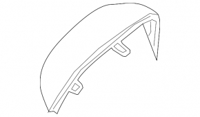 Крышка зеркала левая VW Passat b8 16-19 под поворотник и BSM