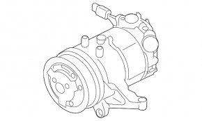 Компрессор кондиционера Subaru Forester 19-24