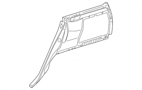 Обшивка арки левая Mercedes W164 ML беж