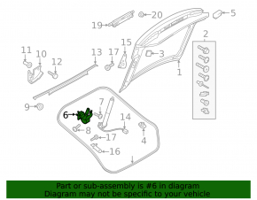Петля двери багажника правая Audi A5 F5 18-25 5D