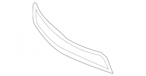 Решетка переднего бампера нижняя Mercedes S-class W221 63/65 10-13
