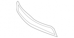 Решетка переднего бампера нижняя Mercedes S-class W221 63/65 10-13
