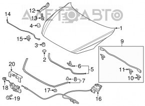 Крышка замка капота Mazda 6 14-21