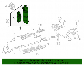 Коллектор выпускной с катализатором Honda CRV 17-19 1.5