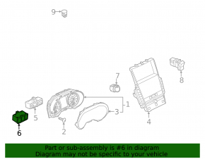 Кнопка TRAC OFF и открытия крышки багажника Infiniti Q50 17-24 черная