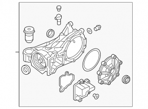 Задній диференціал редуктор Volvo V90 17-21 T5, T6 у зборі з муфтою