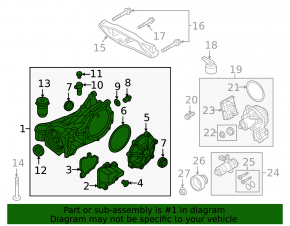 Задний дифференциал редуктор Volvo XC90 16-23 T5, T6