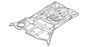Корыто багажника Audi Q5 80A 23-24 3.0T, MHEV