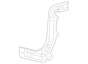 Кронштейн усилителя переднего бампера правый Mercedes W167 GLE 350 450 20-26