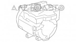 Компрессор кондиционера Toyota Highlander 14-19 2.7