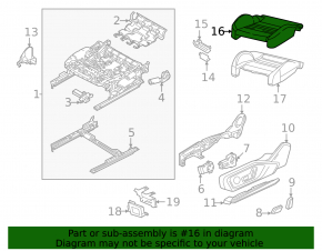 Пассажирское сидение Audi A3 22-26 кожа черная, серая строчка