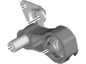 Подушка кпп нижня Ford Fiesta 14-19 1.6т, МКПП