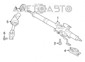 Рульовий карданчик Subaru Legacy 15-19