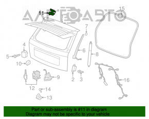 Петля двери багажника левая Jeep Grand Cherokee WK2 11-13