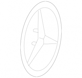 Эмблема логотип крышки багажника Mercedes C-class W205 15-21