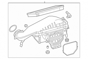 Корпус повітряного фільтра Mercedes GLC 300 20-22
