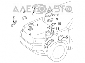 Блок предохранителей Block assy, engine room junction Toyota Highlander 08-10