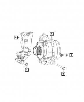 Кронштейн генератора Jeep Compass 17-22 2.4