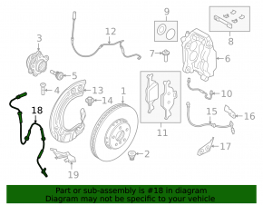 Датчик ABS передний левый BMW X5 G05 19-26