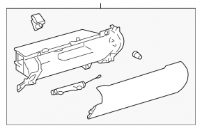 Перчаточный ящик, бардачок Toyota Camry v50 12-14 usa беж