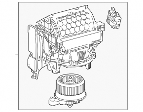Печка в сборе Lexus NX200t NX300 NX300h 15-21
